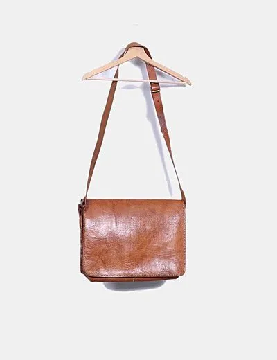 NoName Bolso satchel de cuero