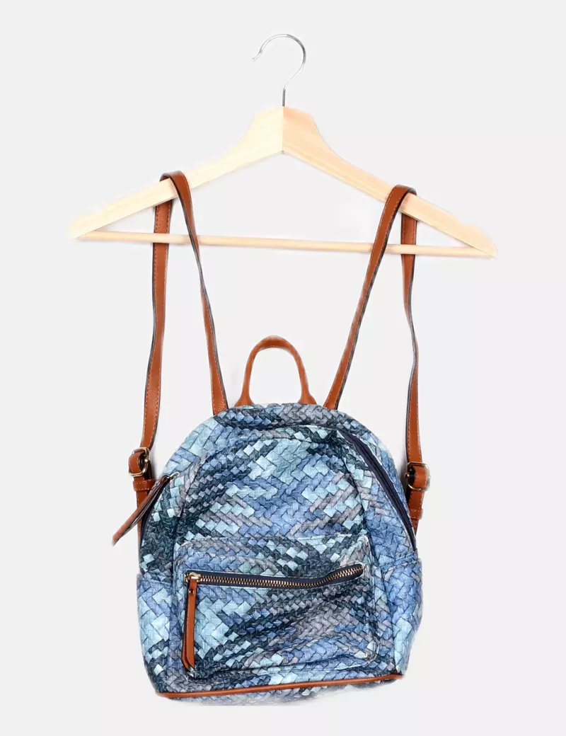 NoName Mochila azul casual