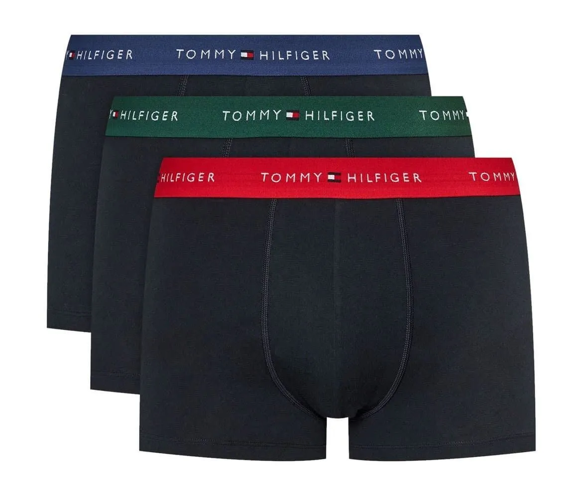 Pack 3 bóxer Tommy Hilfiger UM0UM02763 0WN blue ink/orn green/primary red (TOMMY JEANS)