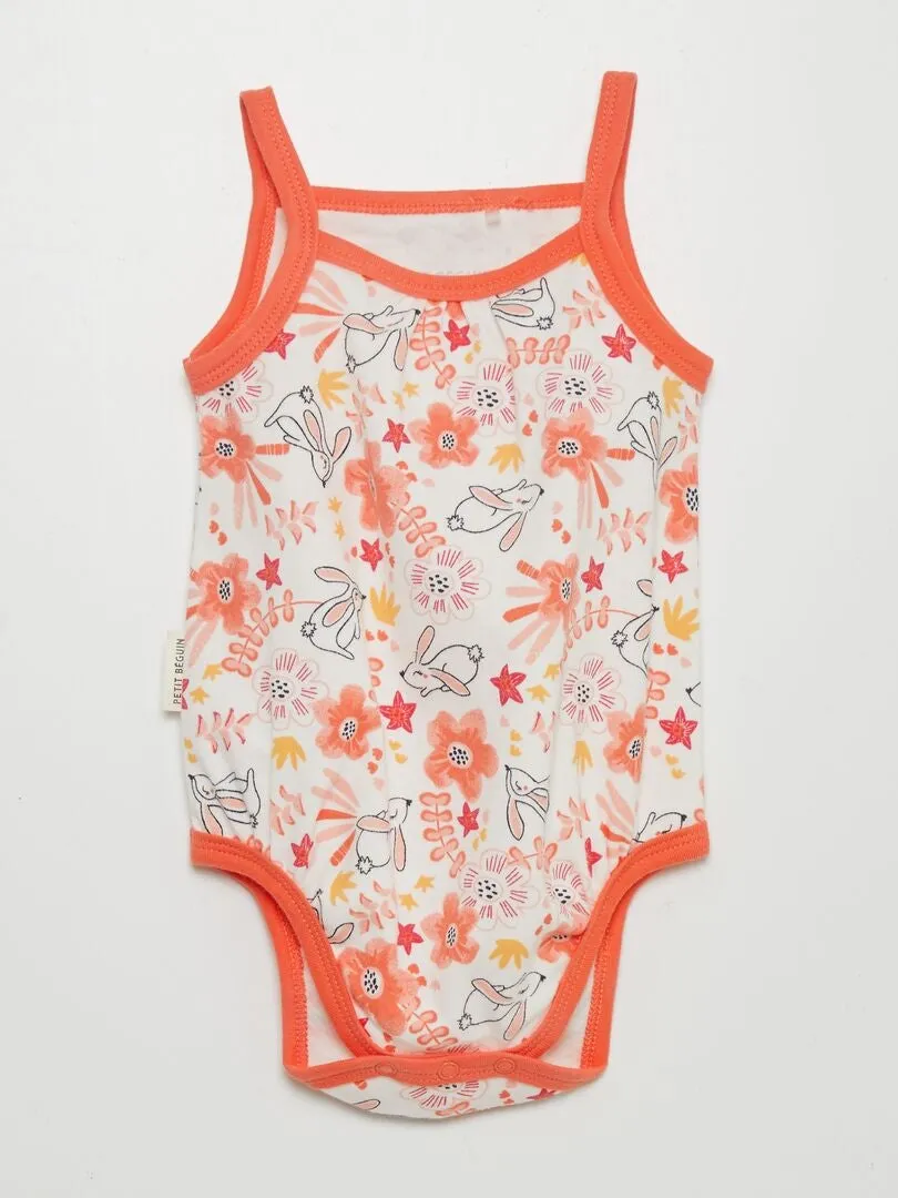 PACK DE 2 BODIES DE PUNTO 'PETIT BEGUIN'  ROSA