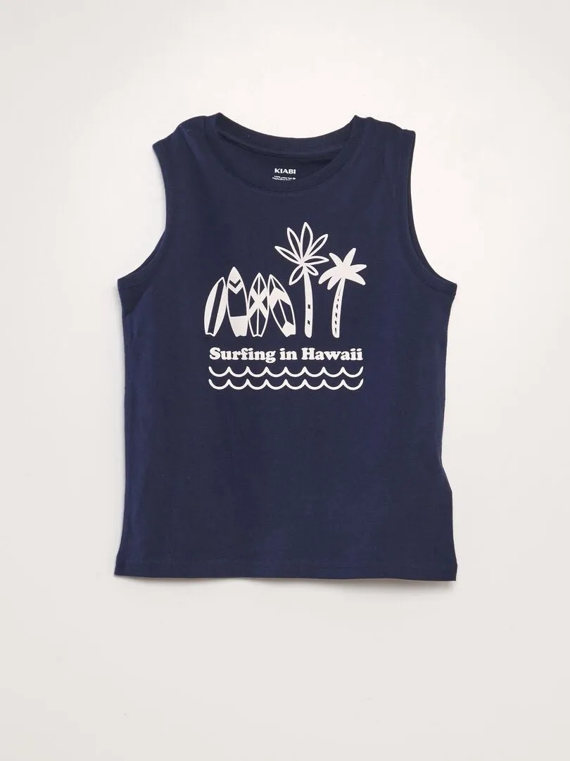 PACK DE 2 CAMISETAS DE TIRANTES  AZUL