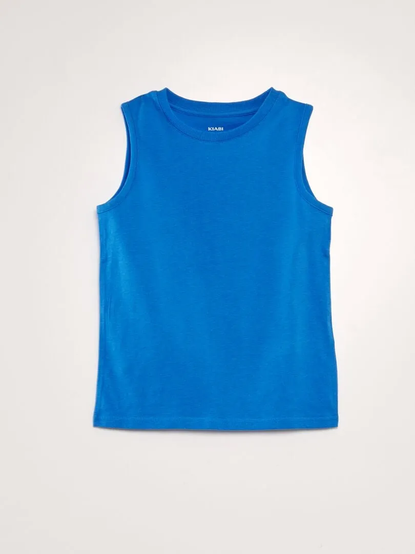 PACK DE 2 CAMISETAS DE TIRANTES  AZUL