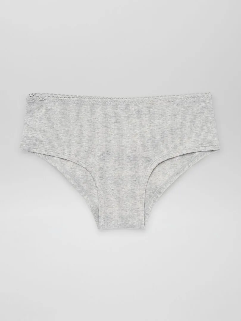 PACK DE 2 CULOTTES DE PUNTO  BLANCO