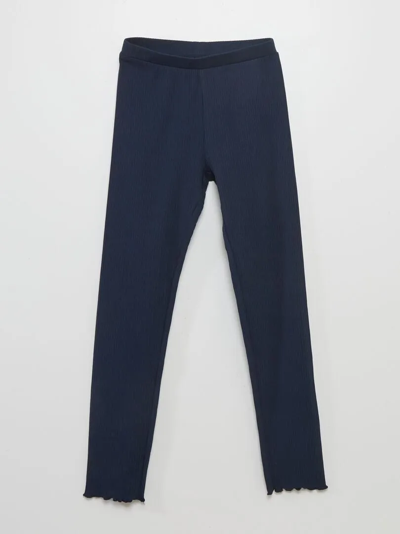 PACK DE 2 LEGGINGS LARGOS DE CANALé  BLANCO