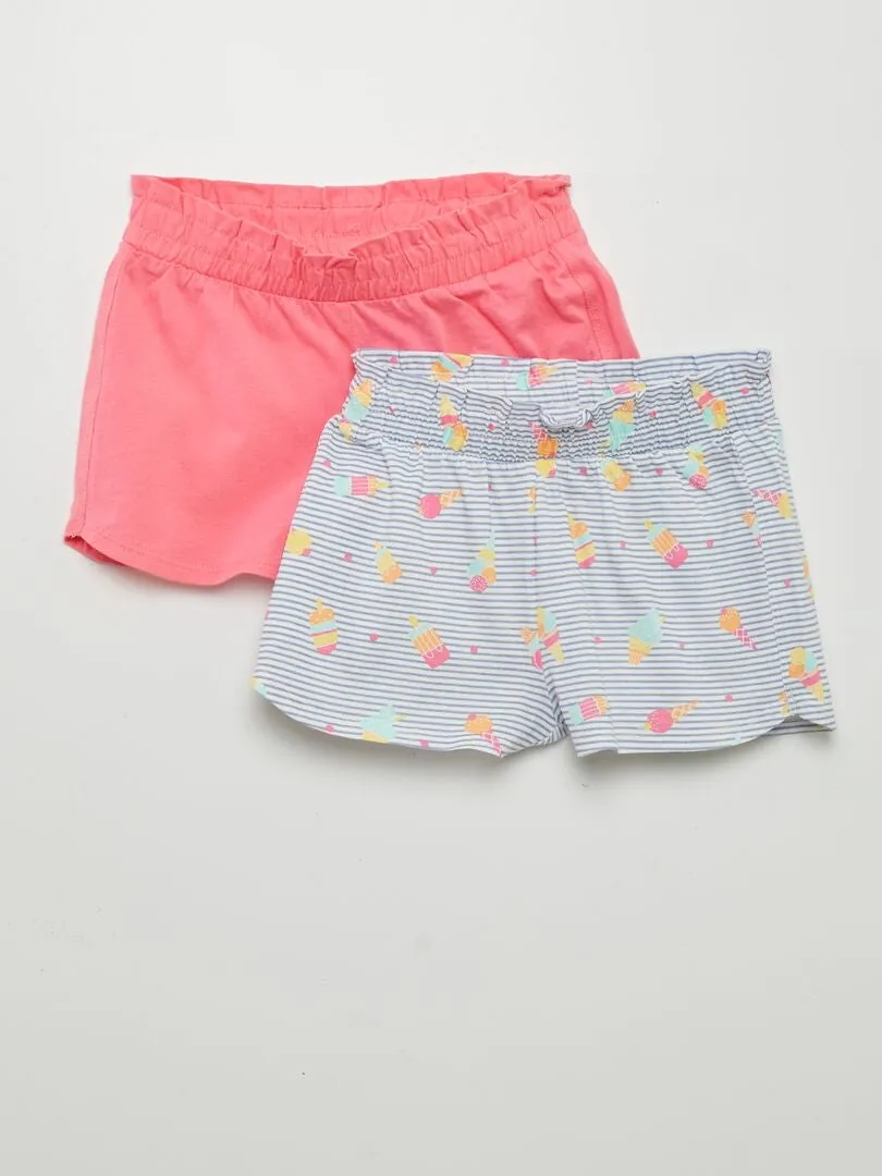 PACK DE 2 SHORTS LIGEROS  2 PIEZAS  AZUL