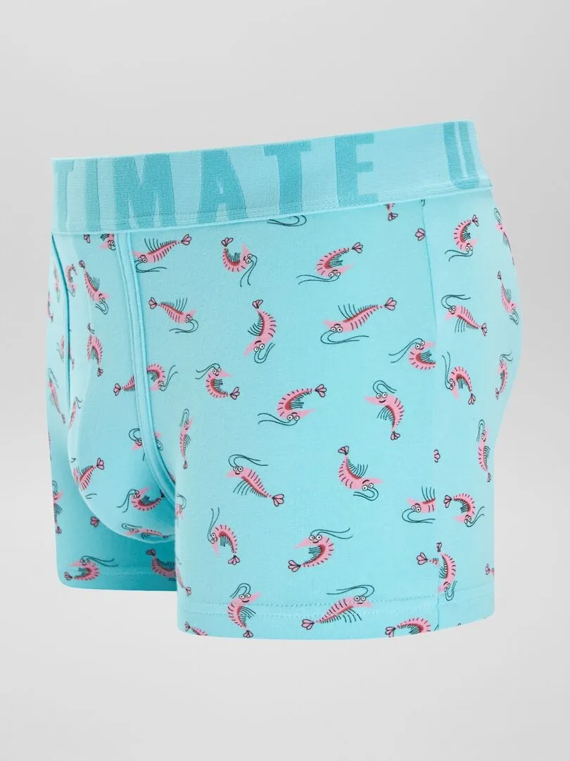 PACK DE 3 BOXERS DE FANTASíA  AZUL