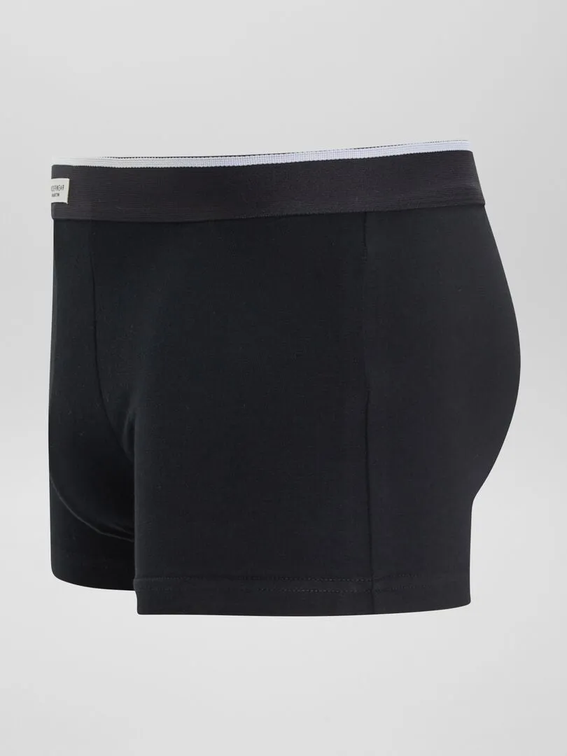 PACK DE 3 BOXERS ELáSTICOS  NEGRO