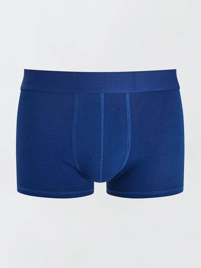 PACK DE 3 BOXERS LISOS  AZUL/GRIS/ROJO