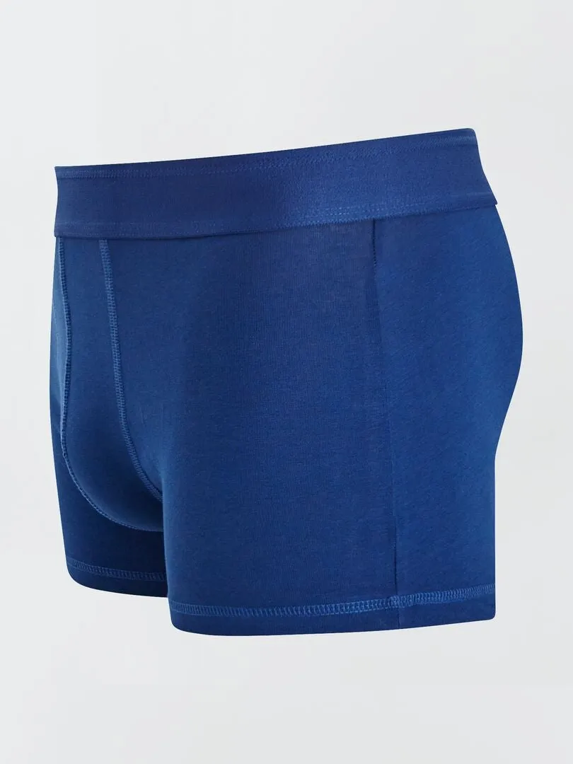 PACK DE 3 BOXERS LISOS  AZUL/GRIS/ROJO