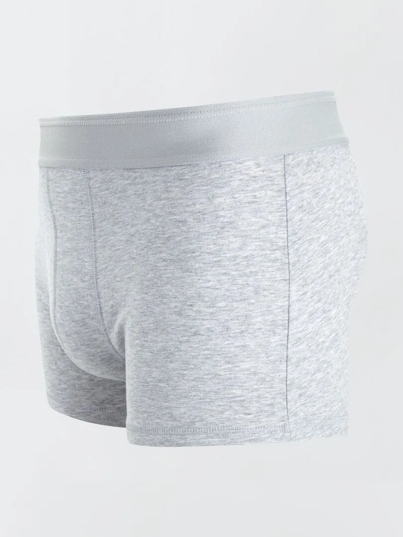 PACK DE 3 BOXERS LISOS  AZUL/GRIS/ROJO
