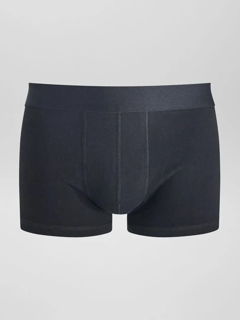 PACK DE 3 BOXERS LISOS  NEGRO