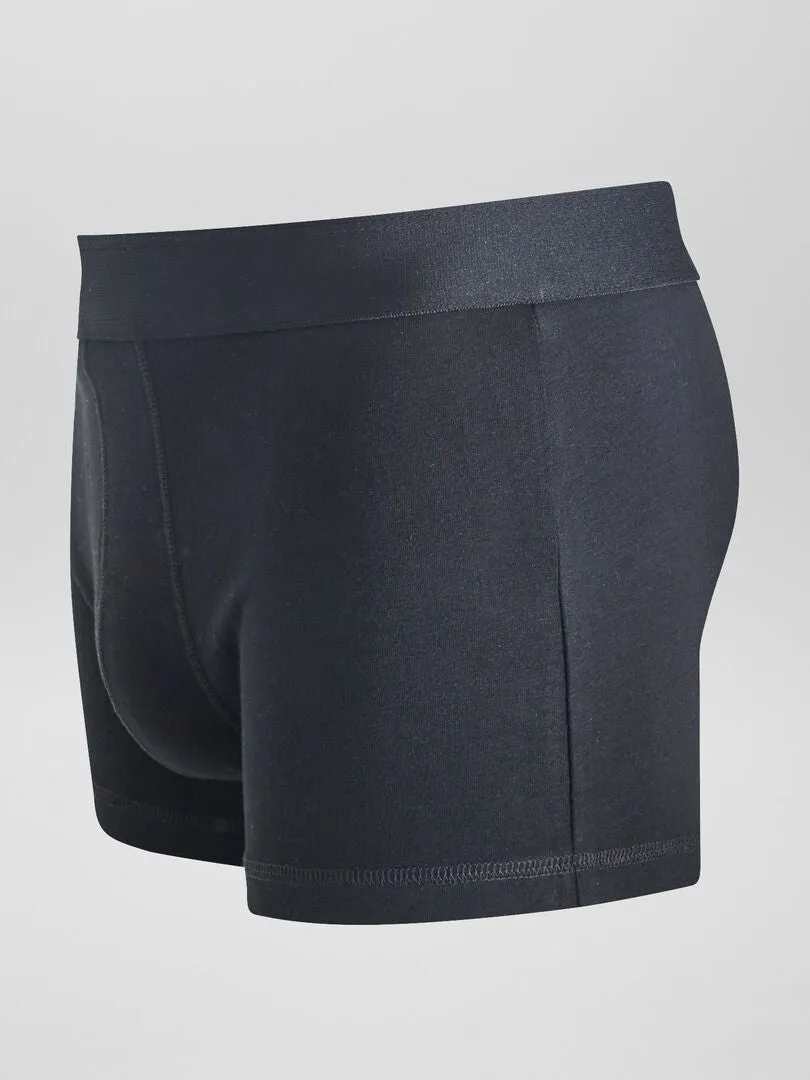 PACK DE 3 BOXERS LISOS  NEGRO