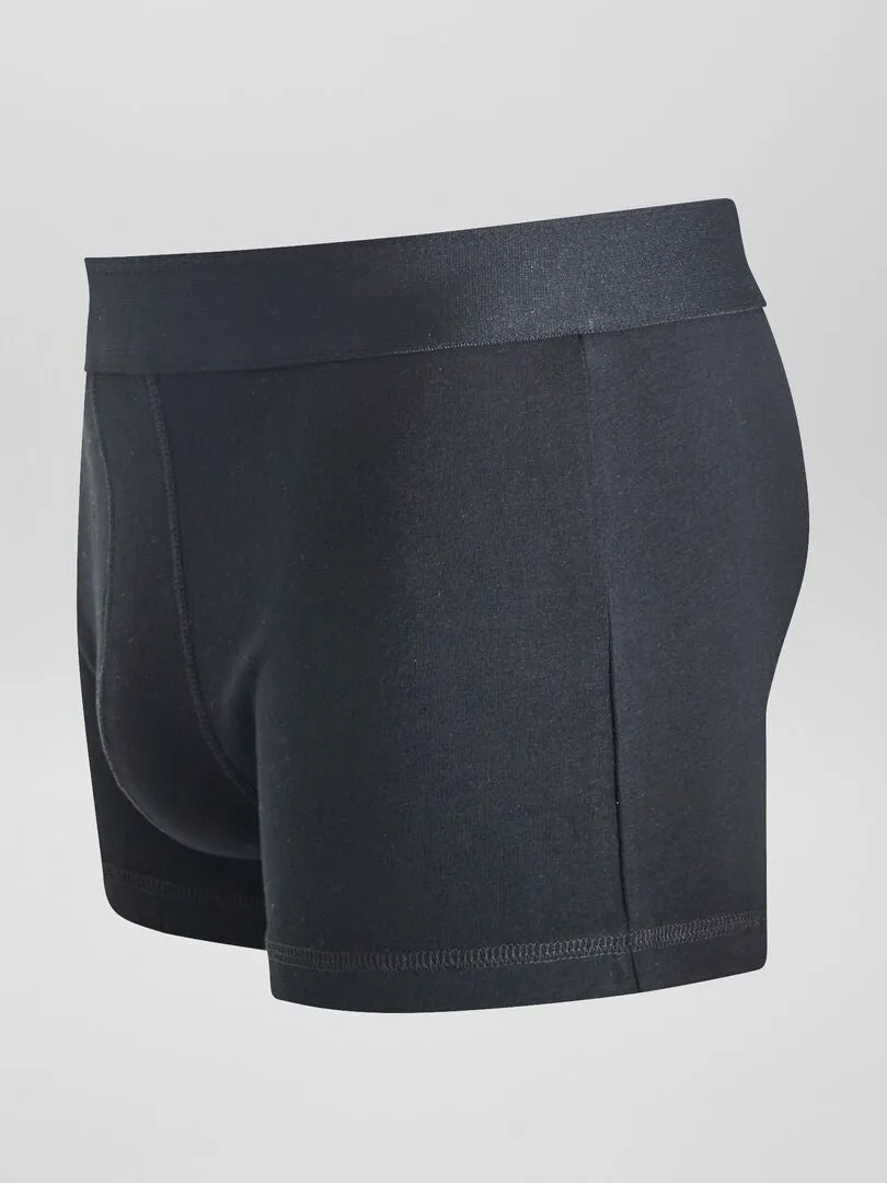 PACK DE 3 BOXERS LISOS  NEGRO
