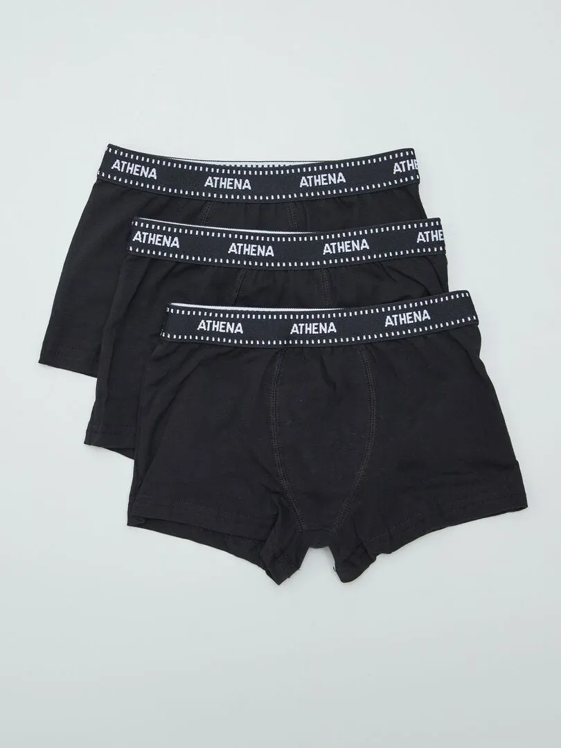 PACK DE 3 BOXERS 'ATHENA'  NEGRO