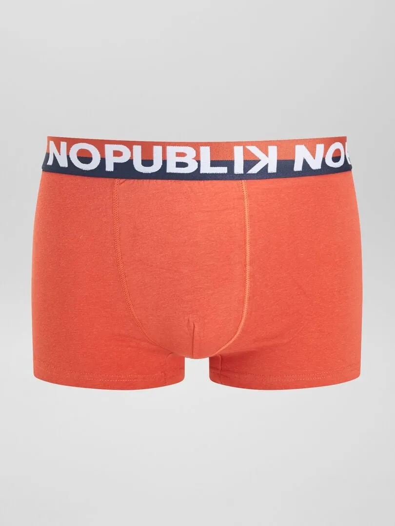 PACK DE 3 BOXERS 'NO PUBLIK'  AZUL