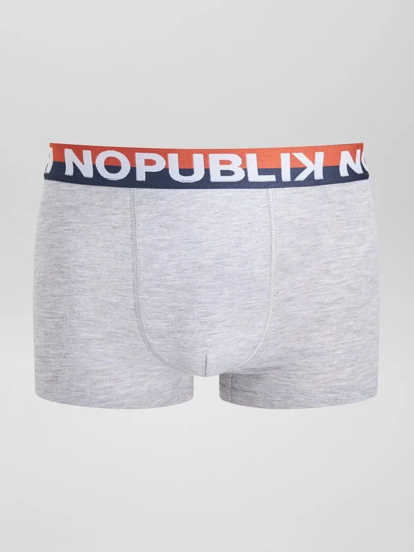 PACK DE 3 BOXERS 'NO PUBLIK'  AZUL