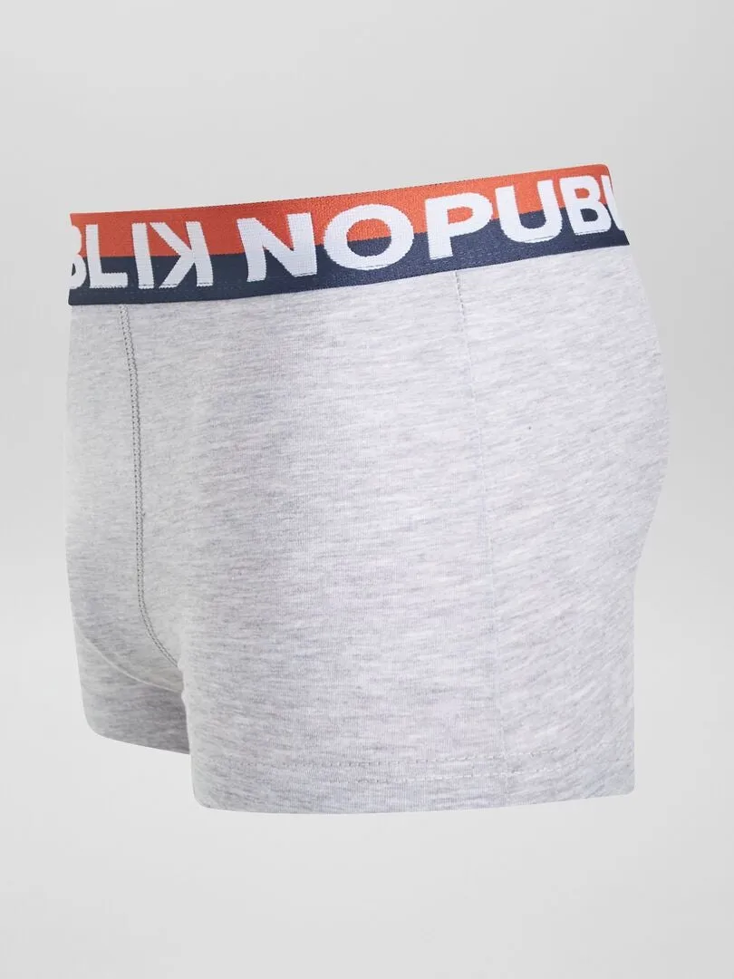 PACK DE 3 BOXERS 'NO PUBLIK'  AZUL