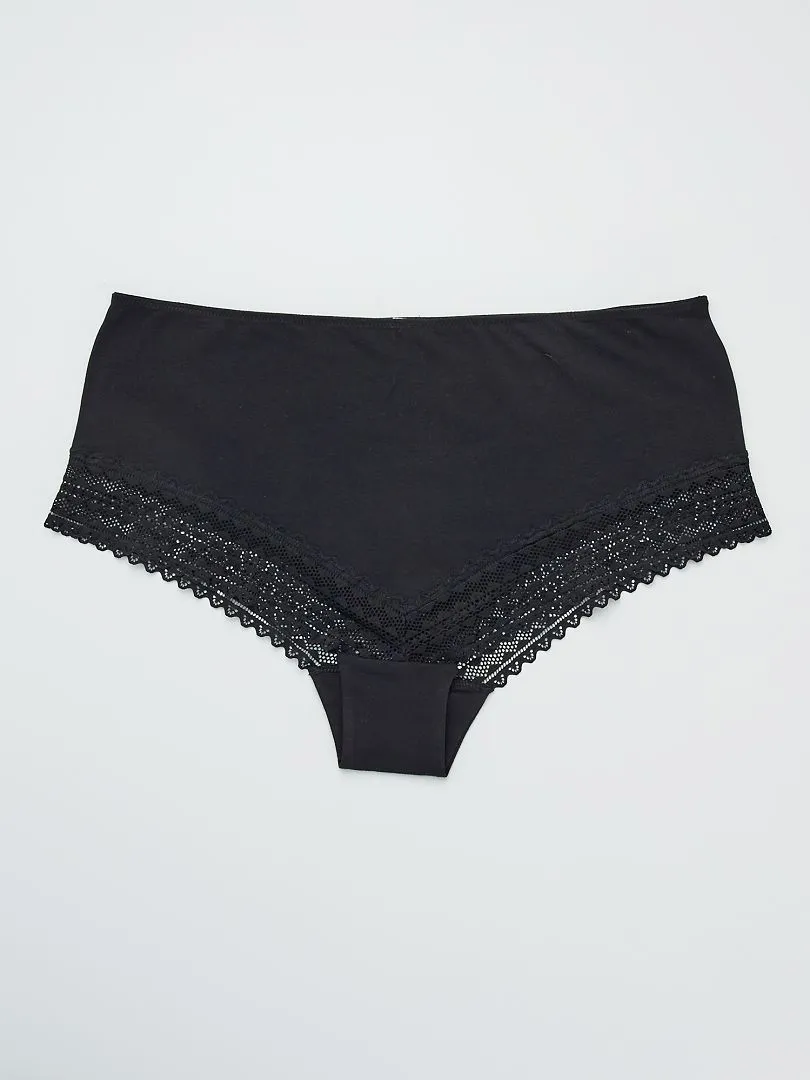 PACK DE 3 BRAGUITAS  NEGRO