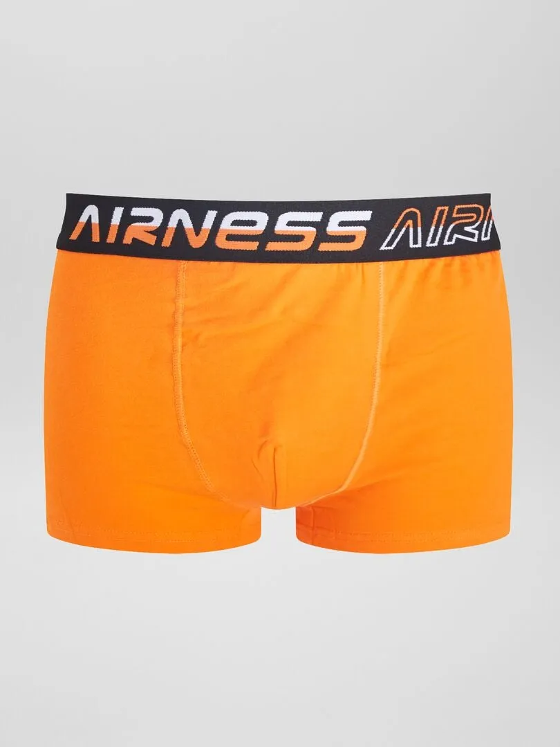 PACK DE 3 BóXERS LISOS 'AIRNESS'  NARANJA