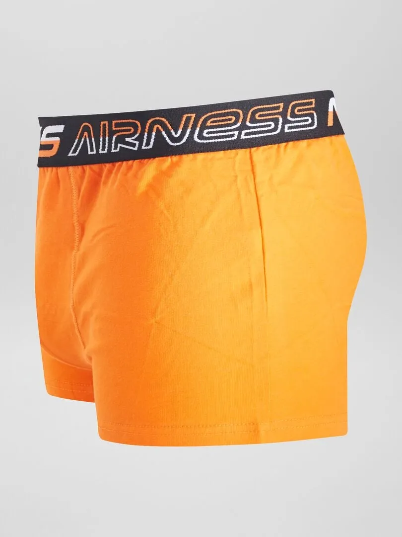 PACK DE 3 BóXERS LISOS 'AIRNESS'  NARANJA