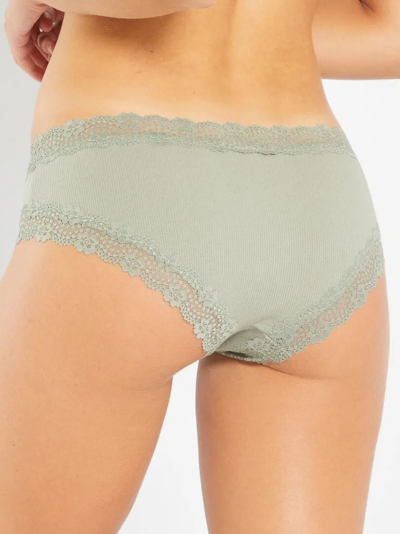 PACK DE 3 CULOTTES DE CANALé FINO  GRIS