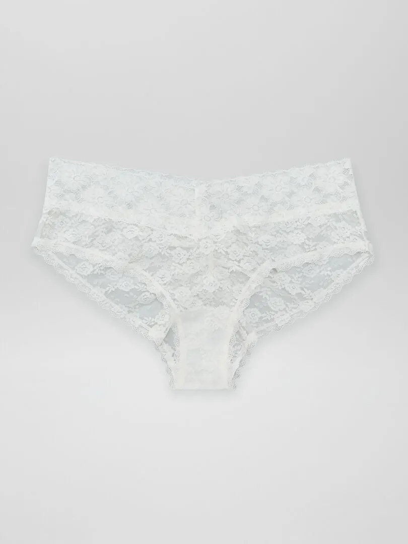 PACK DE 3 CULOTTES DE ENCAJE  ROJO