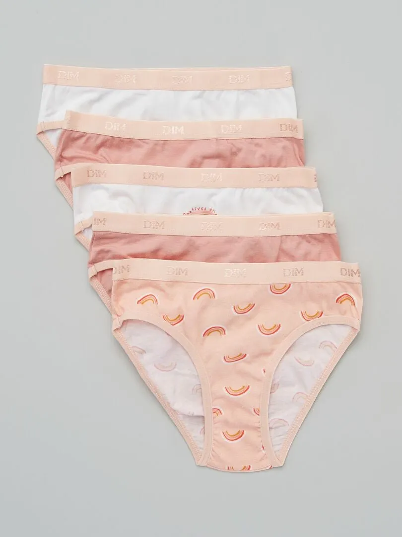 PACK DE 5 BRAGUITAS LES POCKETS DE 'DIM'  BEIGE