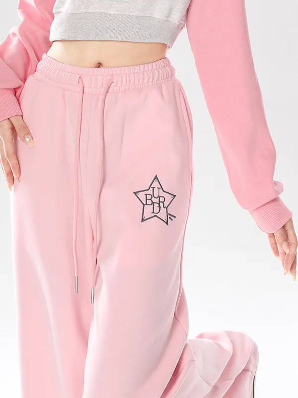 Pantalones deportivos con estampado de estrellas