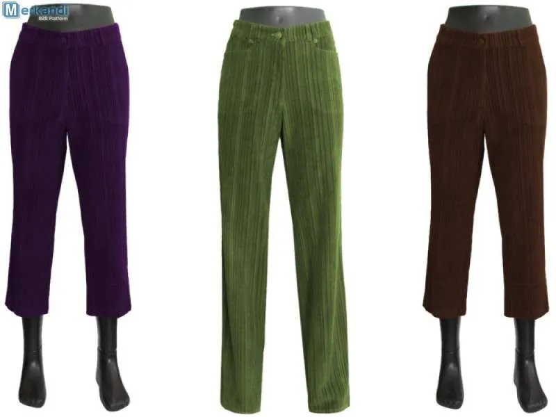 Pantalones largos de mujer, de algodón, cómodos, 3/4