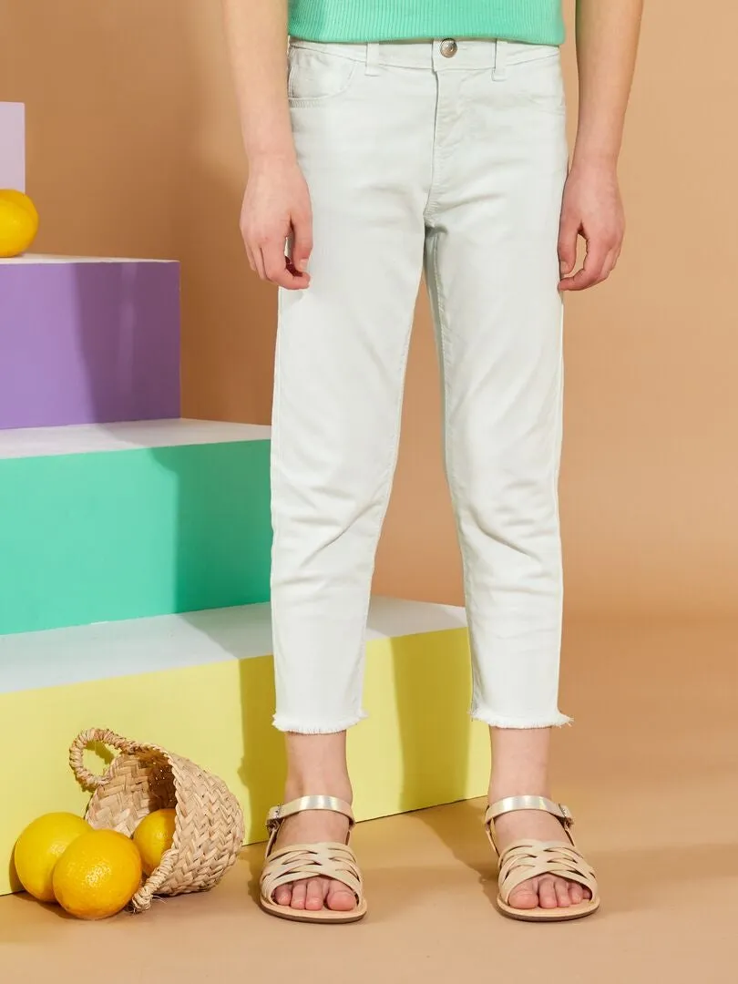 PANTALóN SKINNY DE TIRO ALTO  AZUL