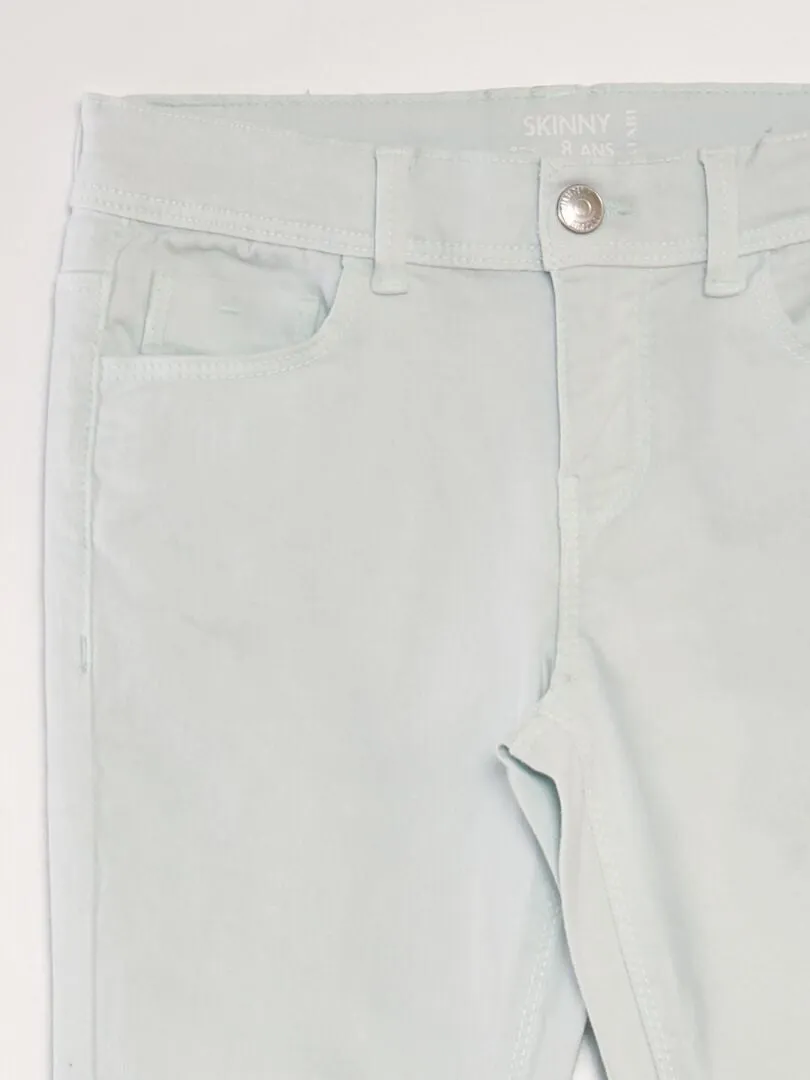 PANTALóN SKINNY DE TIRO ALTO  AZUL