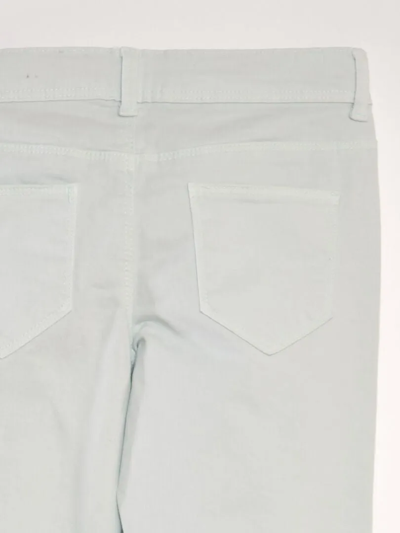 PANTALóN SKINNY DE TIRO ALTO  AZUL