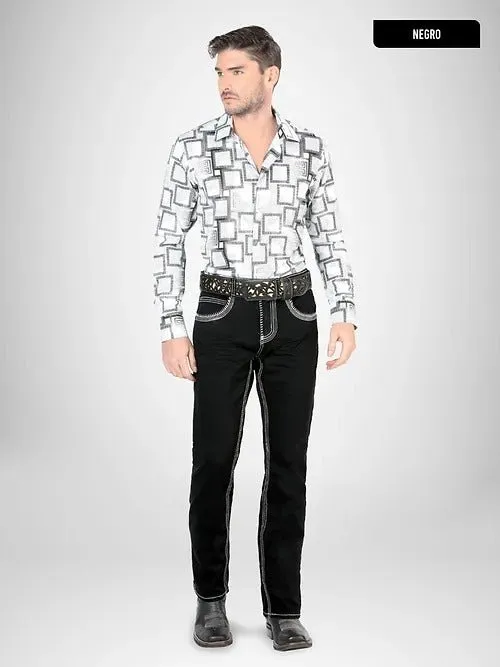 PANTALóN VAQUERO DE MEZCLILLA LAMASINI JEANS LAM1851