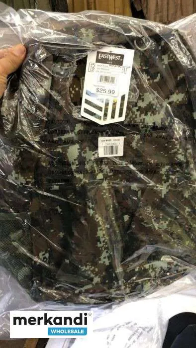 PAQUETE VARIADO A GRANEL DE MOCHILAS EASTWEST  50 PIEZAS EN MúLTIPLES COLORES Y ESTILOS