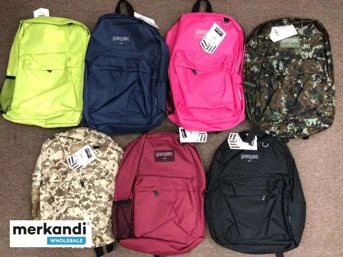 PAQUETE VARIADO A GRANEL DE MOCHILAS EASTWEST  50 PIEZAS EN MúLTIPLES COLORES Y ESTILOS