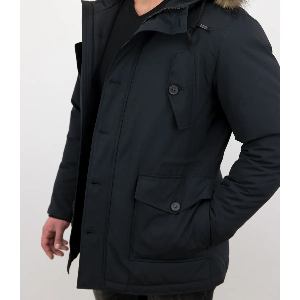 Parka Larga De Invierno Para Man