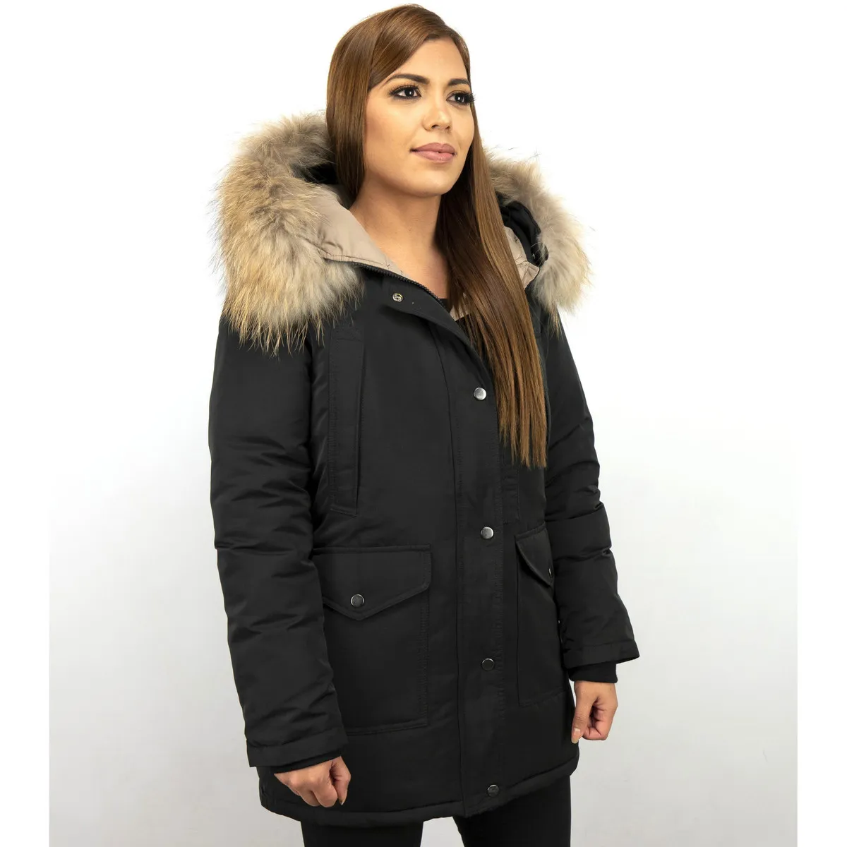 Parkas Mujer Wooly Long De Invierno