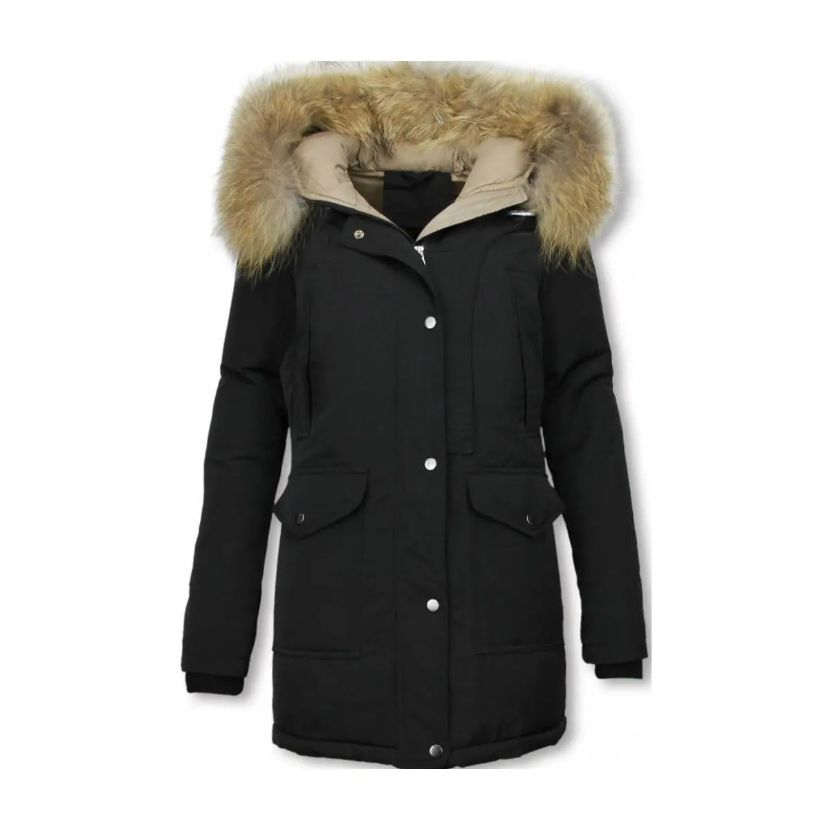 Parkas Mujer Wooly Long De Invierno