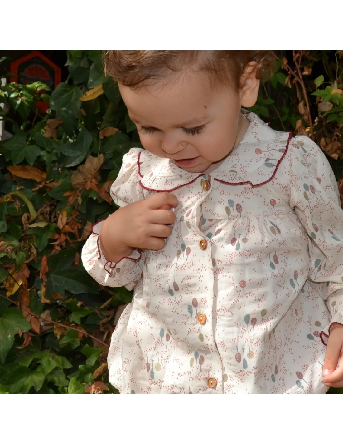Pelele bebé Hojas de Popys invierno