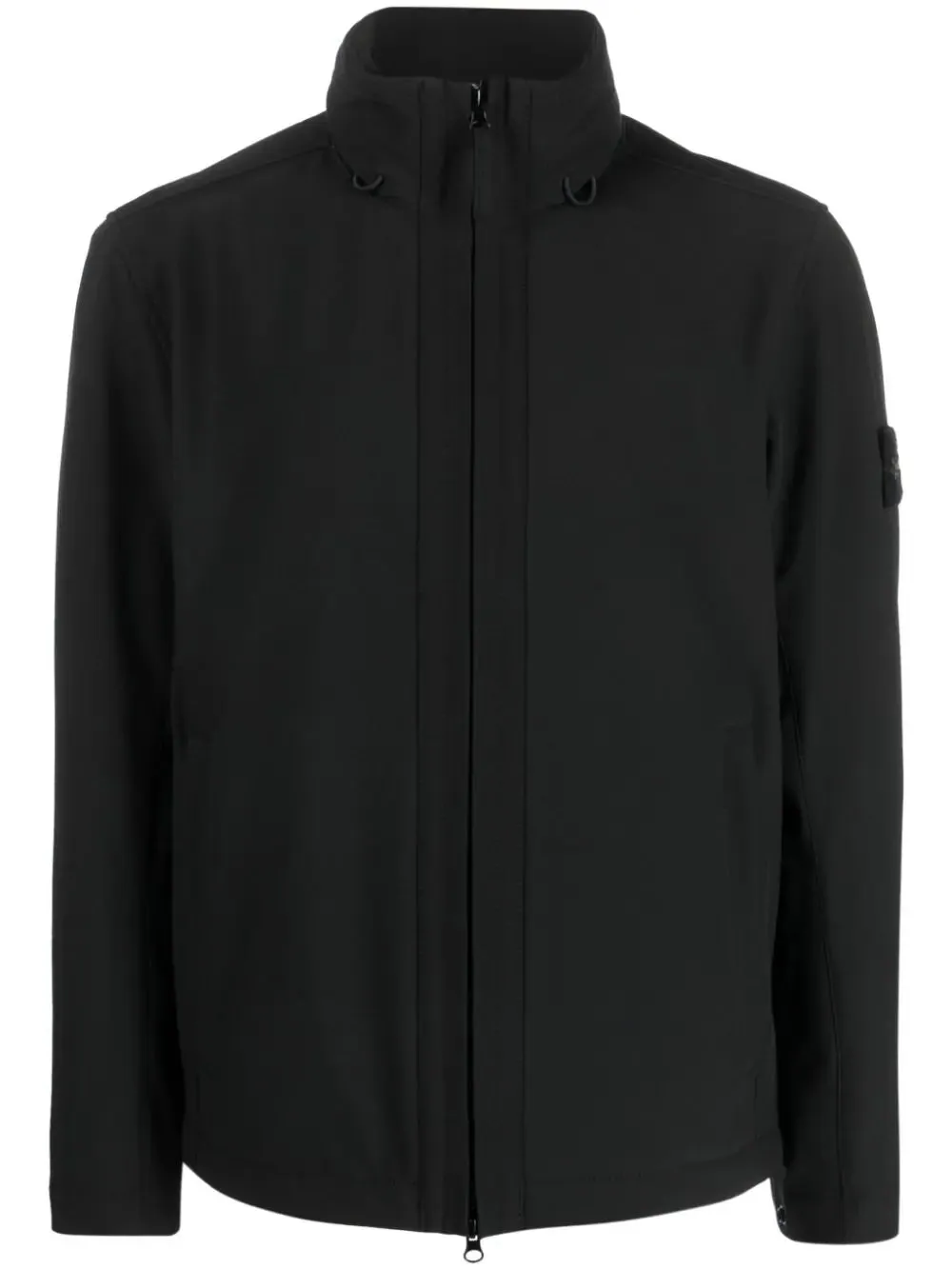Q0222 SOFT SHELLR_E.DYE TECHNOLOGY IN RECYCLED POLYESTER BLACK