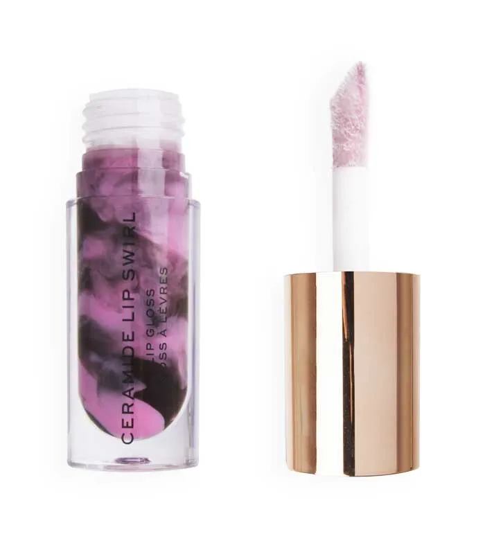 REVOLUTION  BRILLO DE LABIOS CERAMIDE LIP SWIRL  CHERRY MAUVE