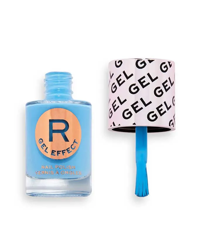 REVOLUTION  ESMALTE DE UAS ULTIMATE SHINE GEL   I'M CHILLED SOFT BLUE