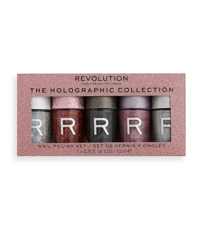 REVOLUTION  SET DE ESMALTES DE UAS THE HOLOGRAPHIC COLLECTION