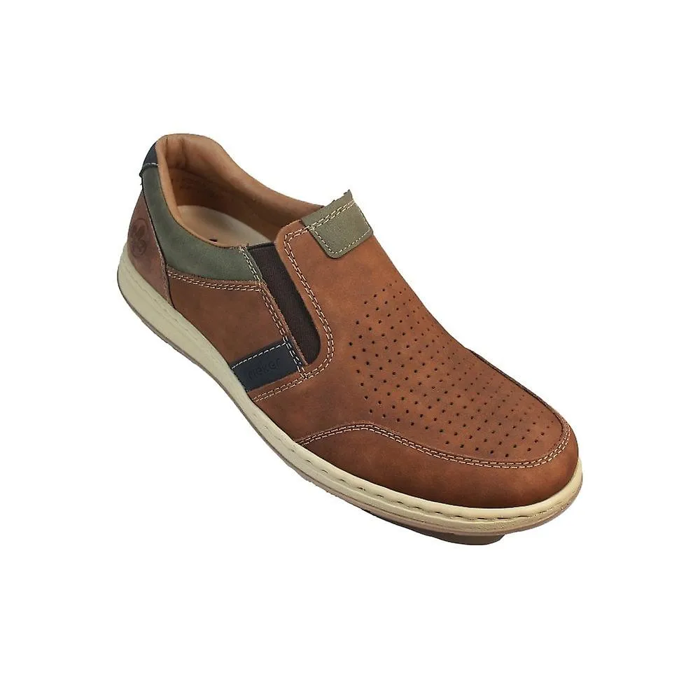 RIEKER 1737125 | CUERO MARRóN | ZAPATOS SLIP ON PARA HOMBRE