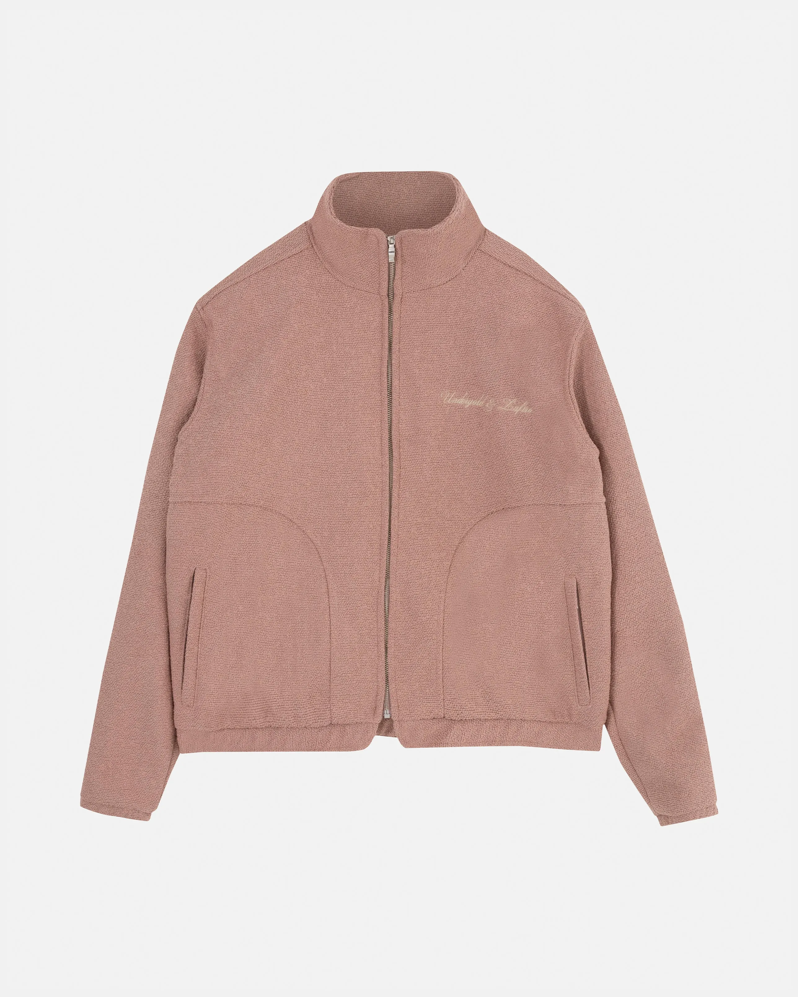 RIVIERA EMBROIDERED ZIPUP JACKET SALMON