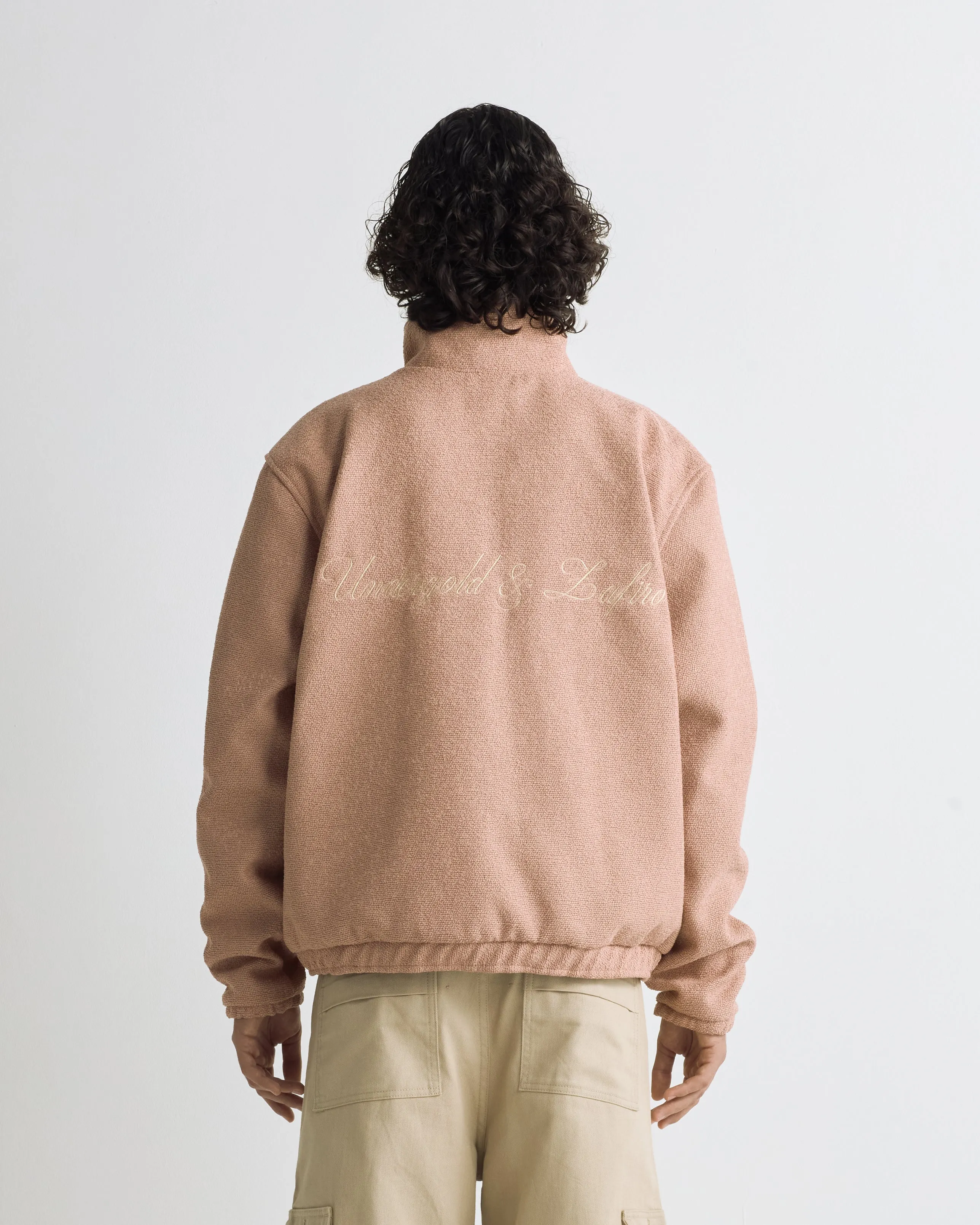 RIVIERA EMBROIDERED ZIPUP JACKET SALMON