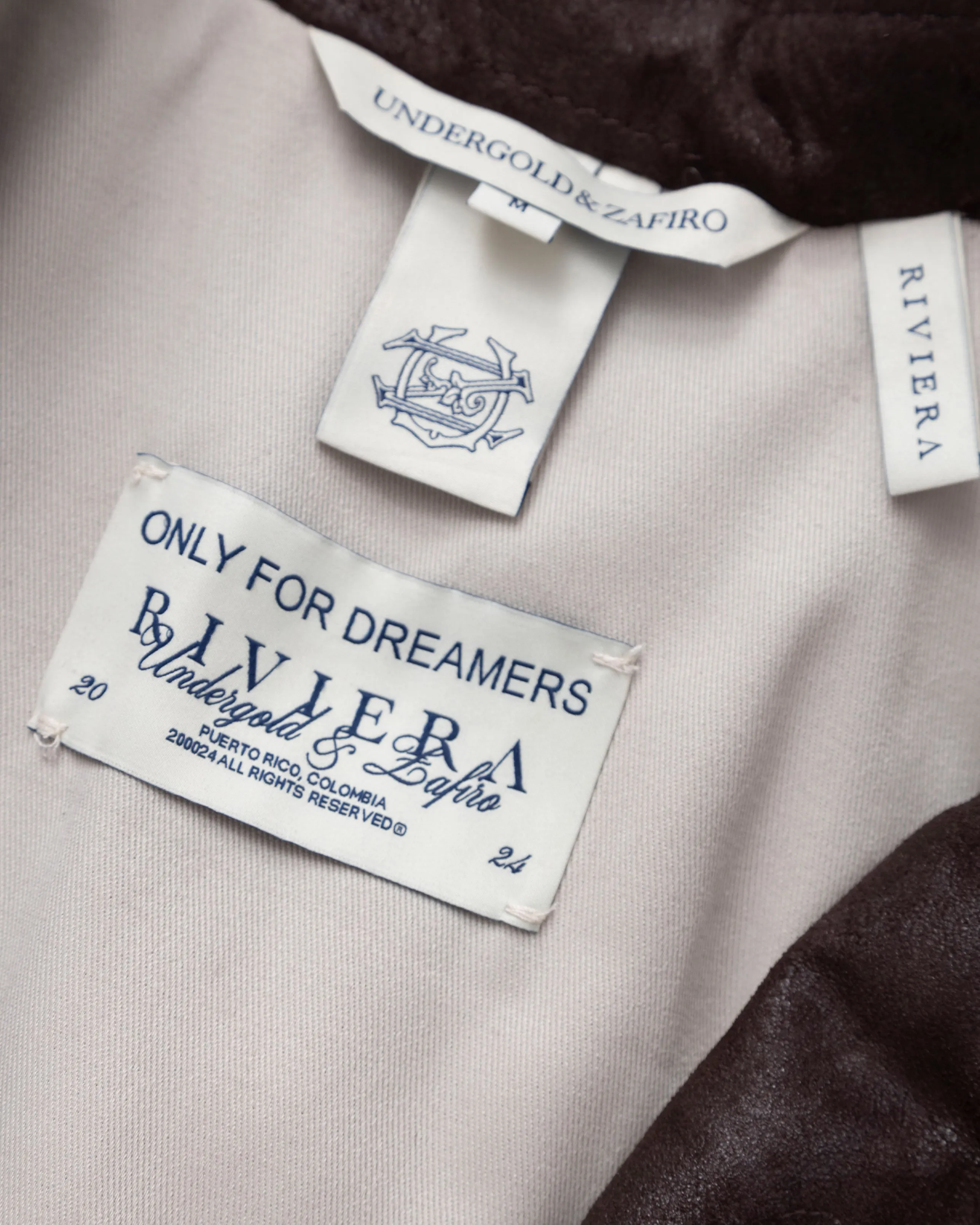 Riviera ONLY FOR DREAMERS Leather Jacket Brown