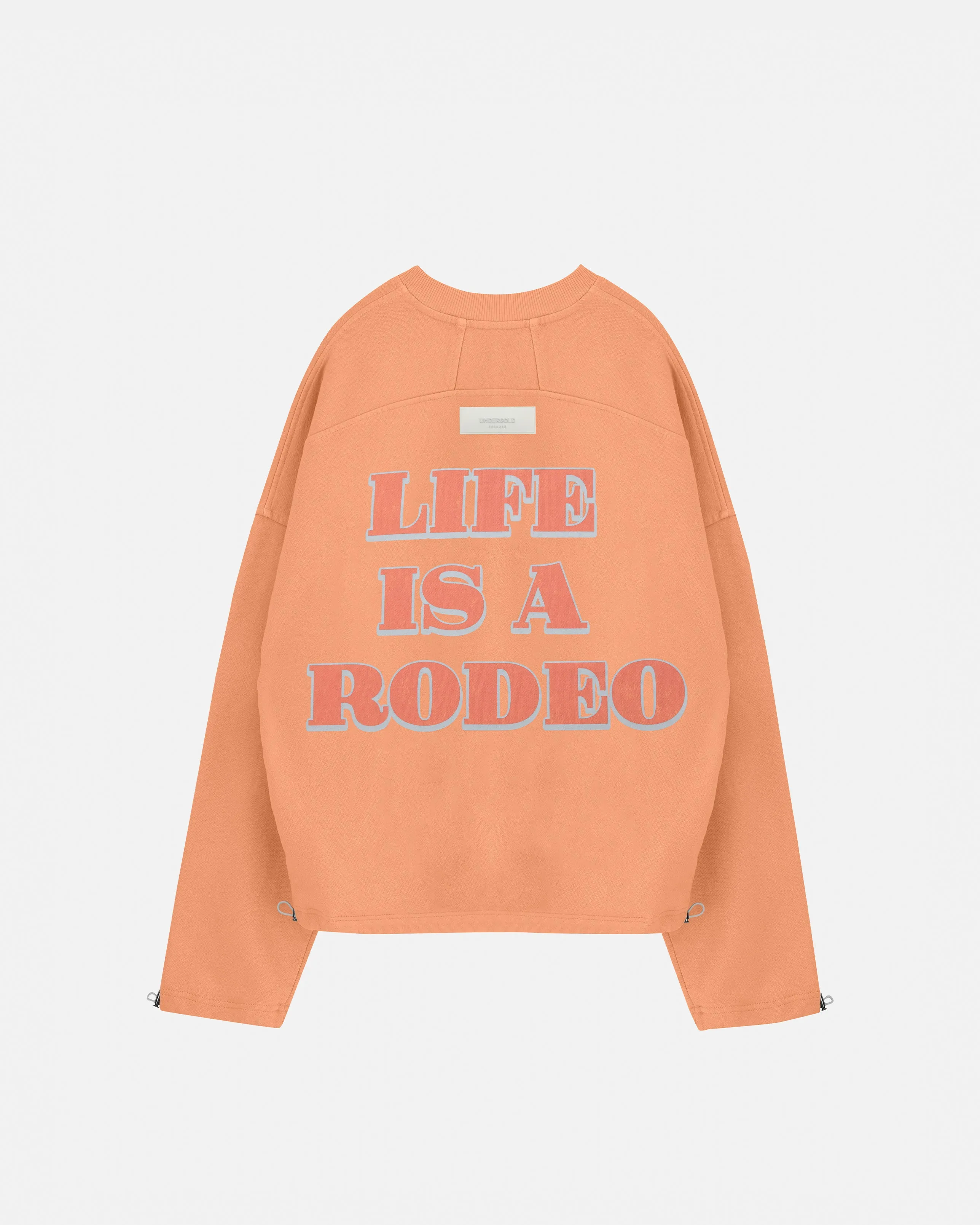 Rodeo Life is a Rodeo Crewneck Orange