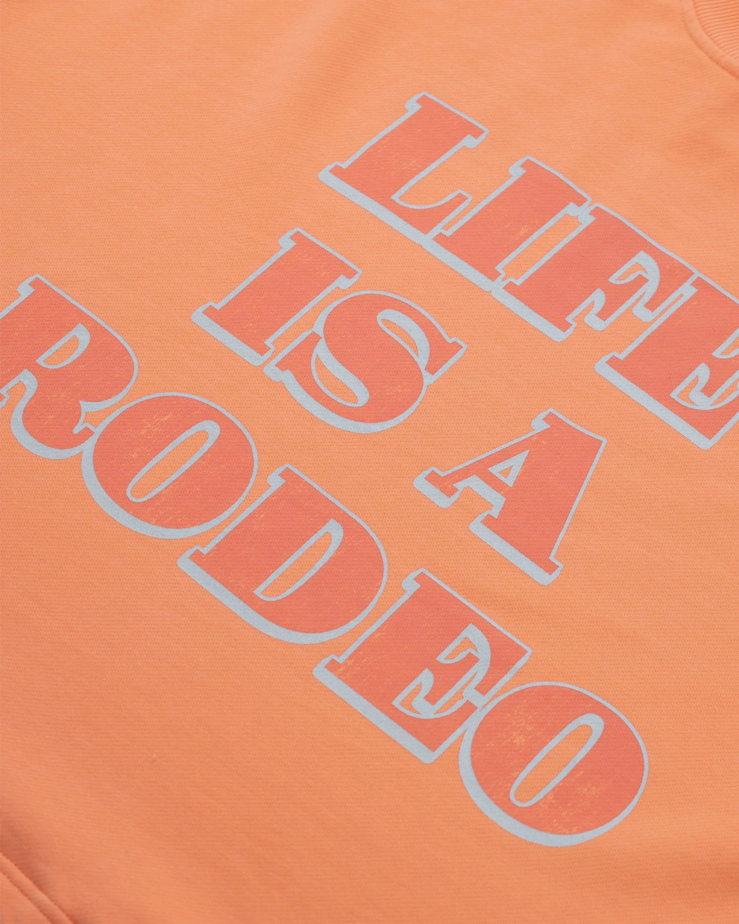 Rodeo Life is a Rodeo Crewneck Orange