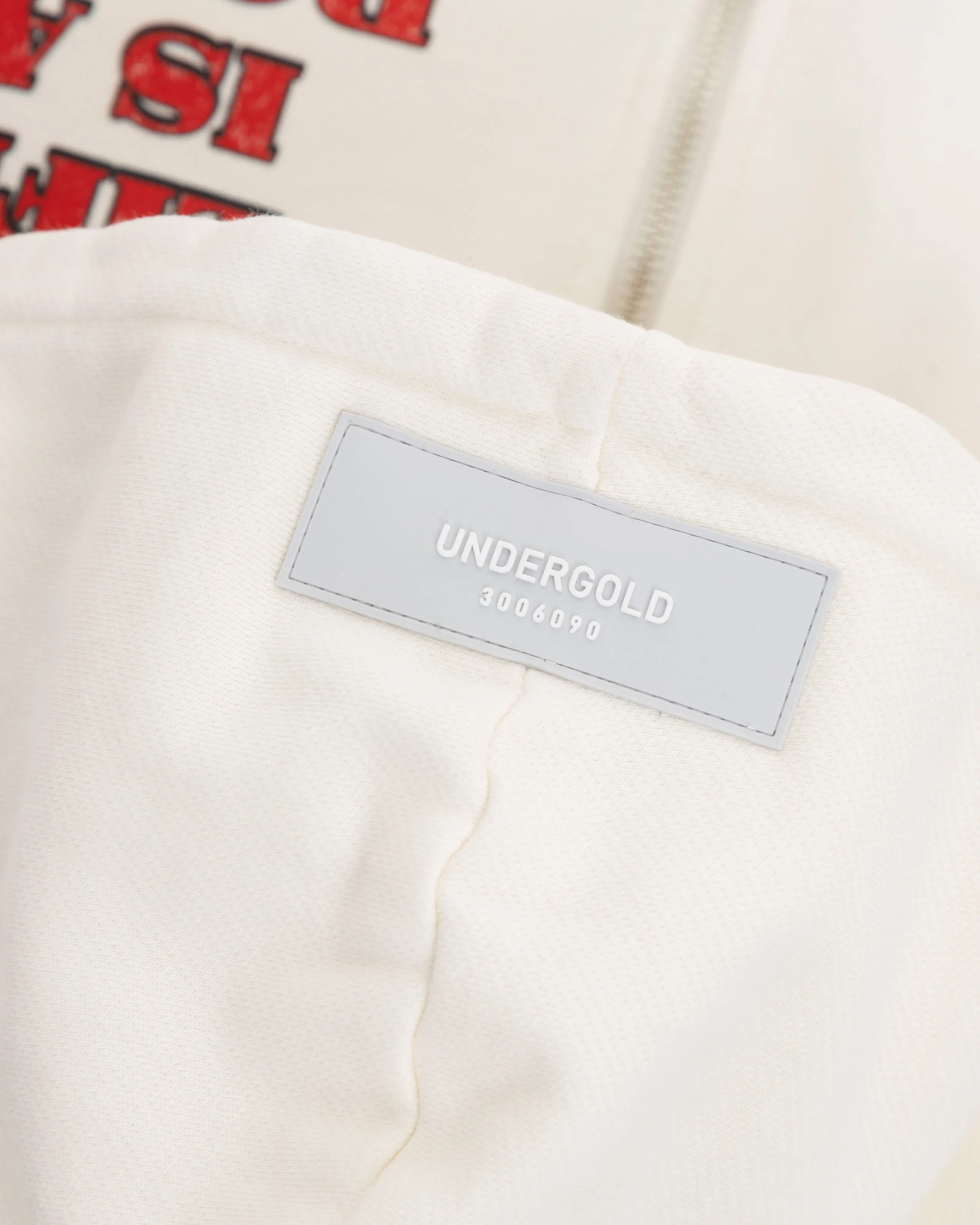 Rodeo Life is a Rodeo Zip Up Hoodie White